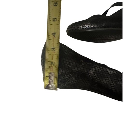 ROCKPORT Women's Black Leather Kitten Heel Wedges Size 8 - Picture 2 of 8